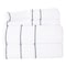 Hastings Home 6-piece Cotton Towel Set with 2 Bath Towels, 2 Hand Towels and 2 Washcloths (White/Black) 312443DXU - alternate 3